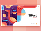 El Paso Art Fair heo image banner bird nature violet red pattern abstract design inspiration illustration website ui ux interaction uiux