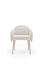 Fabric easy chair with armrests COROLLA | Easy chair by Billiani