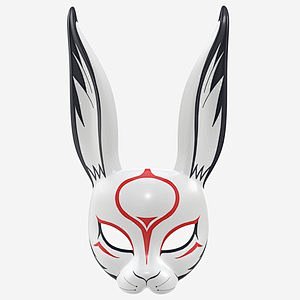 面具兔脸3D模型