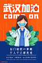 抗击肺炎新冠状肺炎众志成城武汉加油医疗海报12 海报招贴 医疗药品
