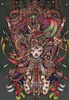 一般装饰系插画中的角色都是人物，尤其以少女为多数，韩国画师 ki_yore 却逆其道而行之，对，她的主角都是狗狗~~（作者BLOG：O网页链接 ）
