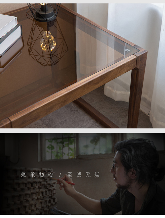 黑色角几茶色钢化玻璃边几沙发侧边几边柜黑...