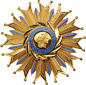 FRANCE - NATIONAL ORDER OF MERIT - Grand Cross Set, 1st Class, Breast Star, 90 mm, multipart construction, gilt Bronze,