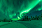 Northern Lights in Lapland : Northern Lights in finnish Lapland, taken in february 2016