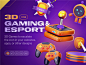 Gamely-游戏和电子竞技3D图标集（Gamely - Games & Esports 3D Icon Set）