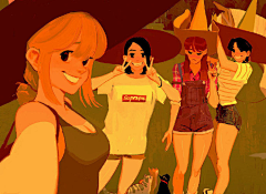小海带*采集到【手绘】——少女粉