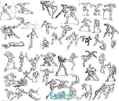 【推荐】人物动态绘制参考—动漫素材专区