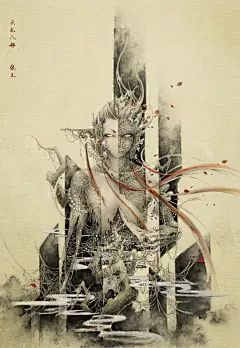 天龙八部——夜叉-viki_lee小帆_神话，手绘，传说，中国，古风_涂鸦王国插画