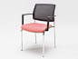 Ergonomic upholstered chair with armrests GAYA | Chair with armrests by MDD