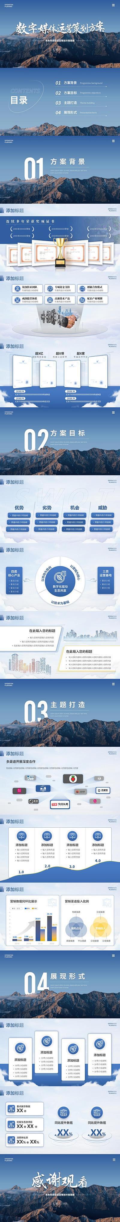 【南门网】PPT 运营策划 商务风 蓝色...