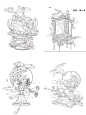 【国风插画】学员小作业线稿～