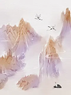 禅意山水壁纸6张 新中式 简约干净 淡雅古风 - 小红书
