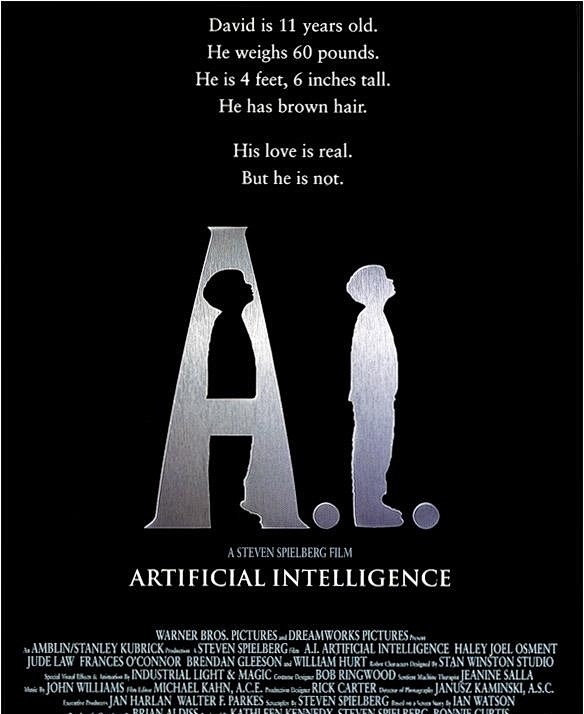 人工智能（2001）电影经典海报斯导镜头...