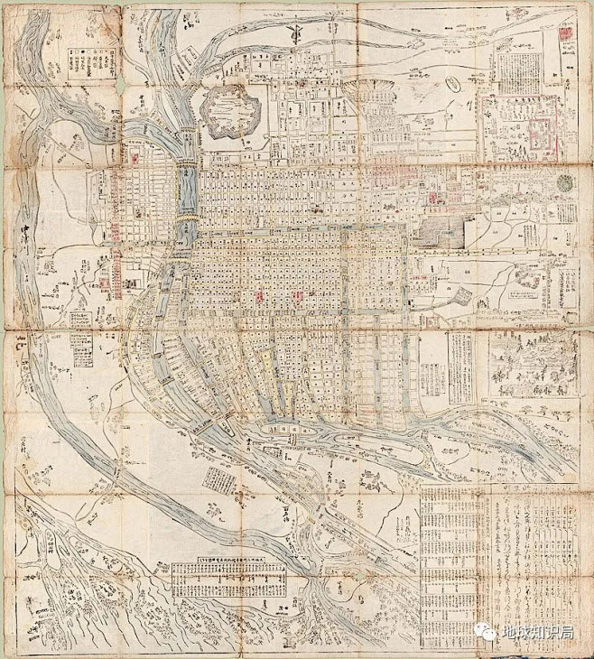 1686年的大阪地图