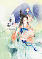 秦淮河水凉，石桥墨竹晃，
画眉雨中飞，静落他窗框。 