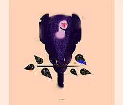 温情时光！一组扁平动物灵感插图 - 优优教程网