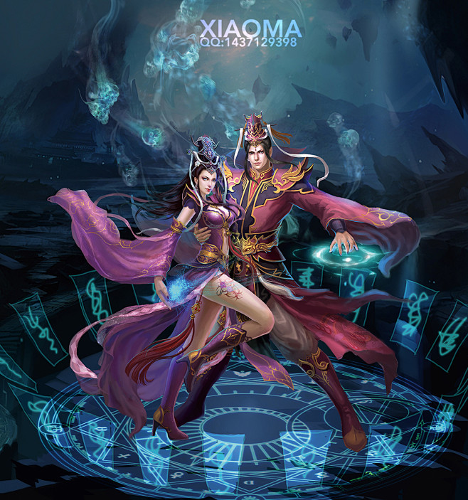 中国风商业插画游戏原画古风人物仙侠玄幻