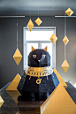 The Lab - Eureka : Inspired in the ancient Egypt, we made a paper cat, for an exhibition in Porto, Portugal.