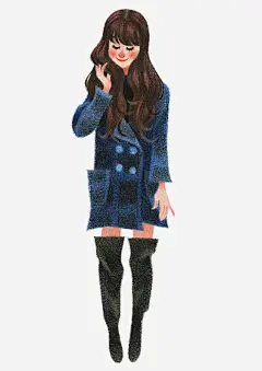 女生_新图网 https://ixintu.com 手绘女生 卡通女生 水彩女生 时尚女生 长发女生 可爱女生 女生插画