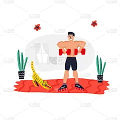 运动,博客,移动应用程序,概念,举重训练,技术,模板,现代,设备用品,虚拟角色