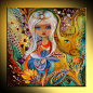Original fantasy fairy art print of Zodiac Fairy series Taurus big blue eyes girl Wall art children room decor from Israel XXL wall hanging : Taurus, the second sign of the zodiac, is all about reward. Unlike the Aries love of the game, Taurus loves the r