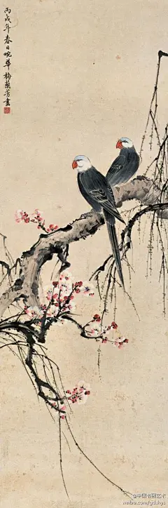 梅兰芳 作品《双秀图》--- 一曲委婉断肠的《贵妃醉酒》，至今让人心醉倾倒，一代京剧大师、中国四大名旦之一梅兰芳在舞台上演活了一个个流芳百世的经典角色。而在舞台幕后，他也是琴棋书画，无不精通，风华无限。