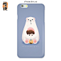 桔梗北极熊男孩苹果6s手机壳可爱三星iPhone6小米魅族华为个性萌