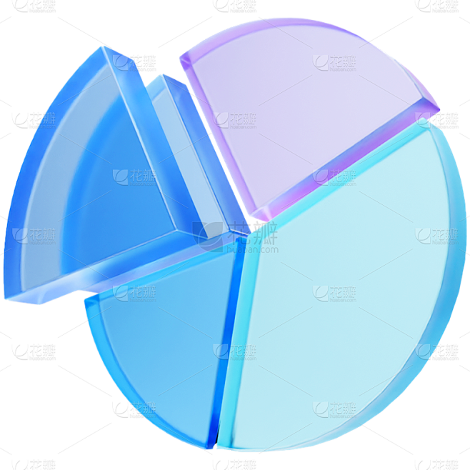 通用商务感金融3D立体毛玻璃金融图标元素...