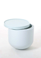 Troche is a minimalist design created by Netherlands-based designers Studio WM. Troche Side tables come in two sizes - a high version with a solid maple wooden top and a lower version with a solid Corian lid. Both covers feature a small edge to ensure you