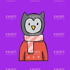 手绘线描企鹅  - 源文件下载【酷图网】手绘线描企鹅,手绘企鹅,卡通企鹅,线描企鹅,动画线描企鹅