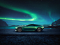 aston martin Aurora Borealis retouch Post Production car photoshop