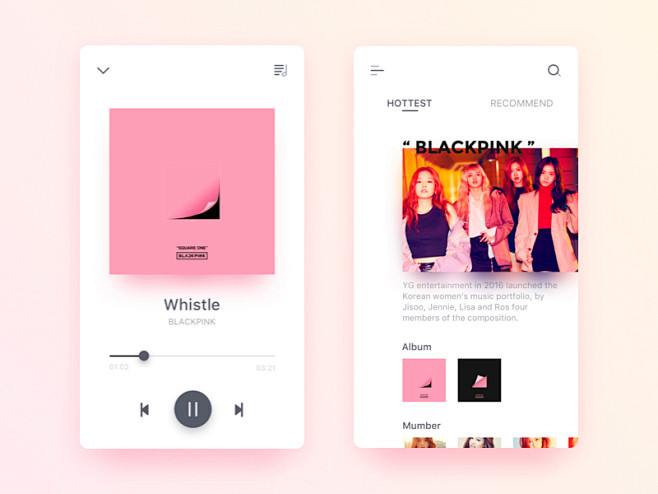 UI/UX Design - Music...