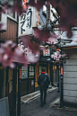 Shinjuku district of Tokyo in spring.