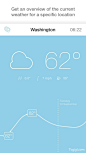 Shade简洁的天气APP UI设计