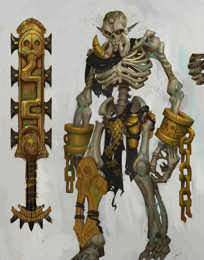 Zandalar-Skeleton-by-Tyson-Murphy.jpg (1573×2000)-花瓣网