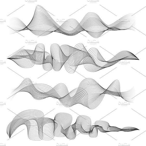 Abstract sound waves...