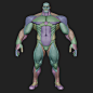 Wide Hero Anatomy Blockout