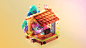 3D bear blender characters conceptart cute Dragonball fanart Landscape