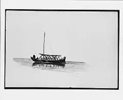 john singer sargent-Boat (from Switzerland 1869 Sketchbook) (2)