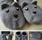 旧衣改造DIY可爱的小熊袜子拖鞋手工制做-