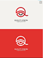 字母眼睛简洁化组合logo