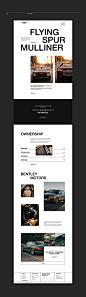 bentley car concept luxury minimal redesign UI ux visual Webdesign