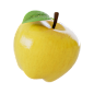 黄色苹果 @到位啦UI素材 80款水果食品厨具3D图标模型