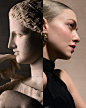 Photo shared by Lancôme Official on August 29, 2023 tagging @mingey, and @museelouvre. May be an image of 2 people, makeup, bust, sculpture and statue.