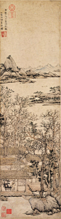 王蒙《西郊草堂图》图片_国画山水作品-元_正信艺术网