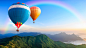 landscapes rainbows baloons - Wallpaper (#2832568) / Wallbase.cc