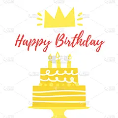 生日,贺卡,可爱的,请柬,事件,周年纪念,蛋糕,食品,简单,问候