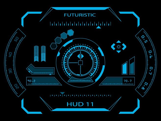 HUD平视显示器图形_UI _T2018...