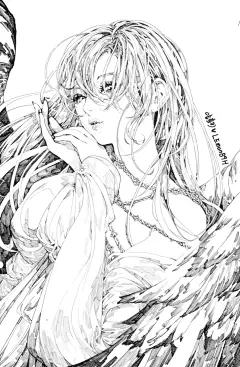 【画师画集】韩国画师lemon89h 线稿作品 - 半次元 - ACG爱好者社区