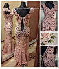 Купить платье в пол "Rose Quartz"- из коллекции "французские кружева"…: